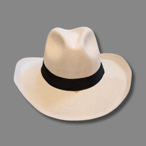 Sombrero Blanco Cinta Negra