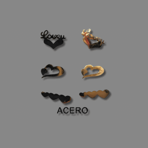 Aretes topito x3 acero inoxidable