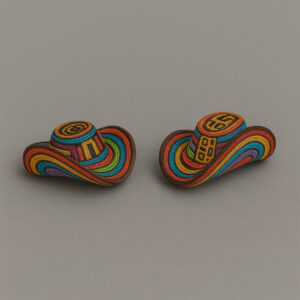 Aretes Topito Madera