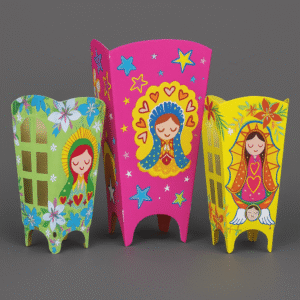 Farol De Carton surtido X 10
