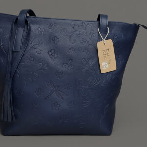 Bolso de Cuero Azul