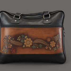 Bolso de Cuero Café Hoja
