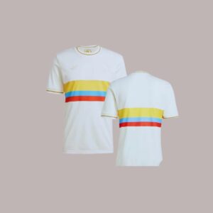 Camiseta Selección Colombia Hombre 100 Años Blanca