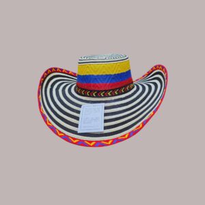 Sombrero Tradicional Tricolor Linea roja